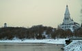 White Ascension church in former royal estate Kolomenskoye Royalty Free Stock Photo