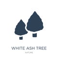 white ash tree icon in trendy design style. white ash tree icon isolated on white background. white ash tree vector icon simple Royalty Free Stock Photo