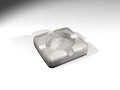 White ashtray 3d Royalty Free Stock Photo