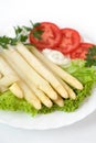 White asparagus Royalty Free Stock Photo