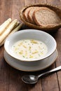White asparagus cream soup, spargelcremesuppe Royalty Free Stock Photo