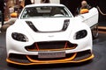 White Aston Martin Vantage GT3 Geneva Motor Show 2015