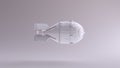 White Atomic Bomb Nuclear Weapon Royalty Free Stock Photo