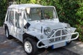 White austin mini moke