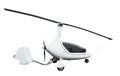 White autogyro or gyrocopter Royalty Free Stock Photo