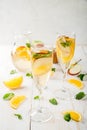 White autumn sangria Royalty Free Stock Photo