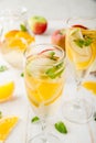 White autumn sangria Royalty Free Stock Photo