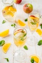 White autumn sangria Royalty Free Stock Photo