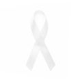 White awareness ribbons of common all cancer. Health concept.