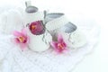 White baby girl shoes Royalty Free Stock Photo