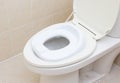 White baby toilet bowl seat cover