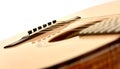 Acoustic guitar twelve strings part diagonal inclined Royalty Free Stock Photo