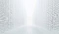 White Background With Binary Code Numbers In Gray Digital Data Matrix Royalty Free Stock Photo