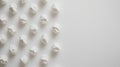 A white background with a bunch of white circles on it Royalty Free Stock Photo