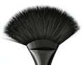 The white background of a fan brush is a professional makeup brush. Royalty Free Stock Photo