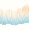 Wavy gradient texture with soft pastel colors on white background Royalty Free Stock Photo