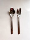 cutlery fork spoon cubiertos tenedor cuchara Royalty Free Stock Photo