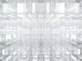 White background with grid - abstract digitally generated image Royalty Free Stock Photo