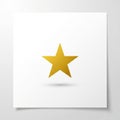 The white background highlights the star, creating a minimalist aesthetic Royalty Free Stock Photo