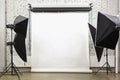 White background inside studio Royalty Free Stock Photo