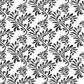 only leaves pattern in black colour Royalty Free Stock Photo