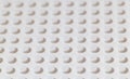 White background of the LEGO Classic baseplate Royalty Free Stock Photo