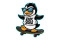 Grungy Retro Penguin T-Shirt â \