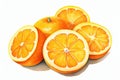 Orange fresh healthy slice juice vitamin food yellow citrus juicy fruit background ripe Royalty Free Stock Photo