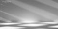 White background with shadows and sunlight.Studio banner.Design room.Vector illustration Royalty Free Stock Photo