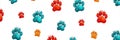A white background showcases a seamless pattern composed of footsteps and paw prints of wild animals Royalty Free Stock Photo