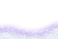 White background with soft glittery lavender gradient at the bottom. Beautiful holiday illustration, copy space Royalty Free Stock Photo