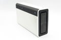 White bluetooth speaker on a white background Royalty Free Stock Photo