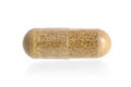 Vitamin K capsule on white background Royalty Free Stock Photo