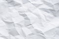 White background and wallpaper by crumpled paper texture and free space. Royalty Free Stock Photo