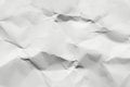 White background and wallpaper by crumpled paper texture and free space. Royalty Free Stock Photo