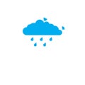 Rain clouds vector work Royalty Free Stock Photo