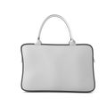 White bag with zipper front view Royalty Free Stock Photo