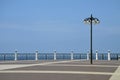 White Balcony Over Sea And Blue Sky