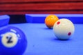 White ball billiard background Royalty Free Stock Photo