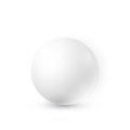 White ball with shadow. 3D sphere. Vector illustration Royalty Free Stock Photo