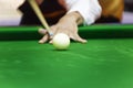 White ball snooker