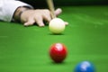 White ball snooker Royalty Free Stock Photo