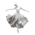 White ballerina statue