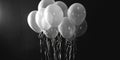 White Balloons on Table Royalty Free Stock Photo