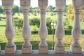 White balustrade