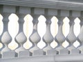 White balustrade Royalty Free Stock Photo