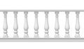 White Balustrade Royalty Free Stock Photo