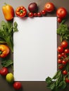 White banner for cooking recipes with copy space.