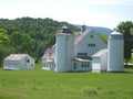 A white barn in Vermont Royalty Free Stock Photo