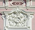 White baroque architectural decoration